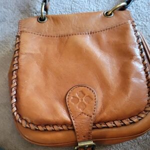 Patricia Nash Tan Leather Crossbody Bag